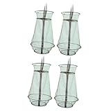 BESTonZON 2 Ensembles Cage À Poisson Filet Épuisettes pour La Pêche Pliant Attraper Car...