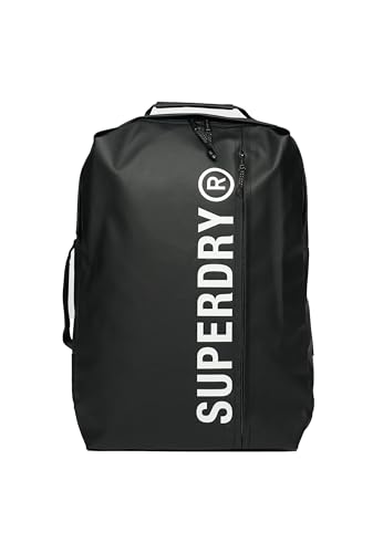 Superdry Homme Sac À Dos En Bâche De 25 L, Black/Optic, One Size