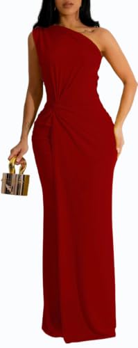Image of SxClub Formal Dress for Women Cocktail Sexy Bodycon Sleeveless Evening Party Floor Length Long Prom Dresses