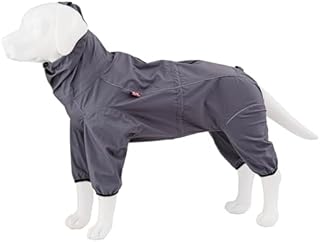 HUGO & HUDSON Dog Reflective Jacket Protective Overalls - Warm Outdoor Winter Windproof Dog Coats Vest for Small, Medium and Large Dogs - Grey - XS 25