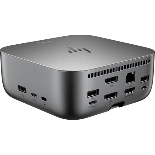 Image of HP 280W Thunderbolt 4 Ultra Dock Port Replicator Bundle w /DKZ Hub (Universal Thunderbolt /USB-C Docking Station, Single Cable for Charging, Data Transfers to Any Brand Laptop)