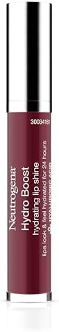 Neutrogena Hydro Boost Moisturizing Lip Gloss, 100 Soft Mulberry, 0.10 oz