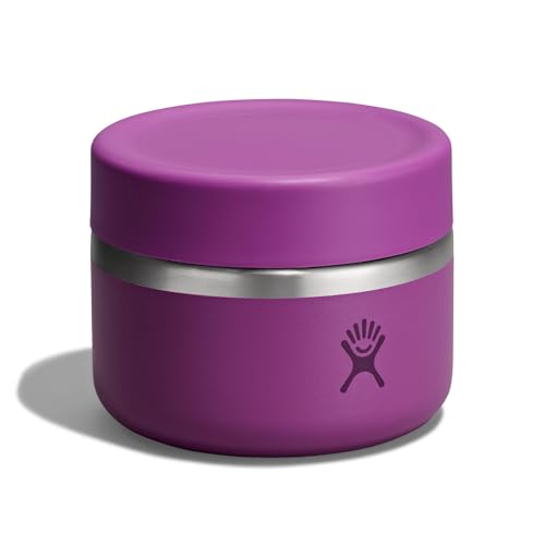 Image of Hydro Flask Food Jar - Insulated Stainless Steel, Snack Travel Container for Hot Food & Soup 12 Oz Supernova Purple