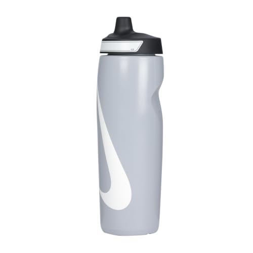 Image of NIKE REFUEL Bottle 24 OZ - Wolf Grey /Black /White, 709 ML