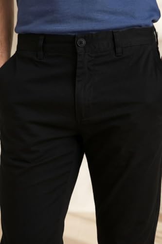 Image of Louis Philippe Men's Slim Fit Premium Cotton Soft Handfeel Solid Chinos