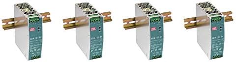 MEAN WELL EDR-120-12 Single Output DIN Rail Power Supply 12V 10 Amp 120W (4-(Pack))