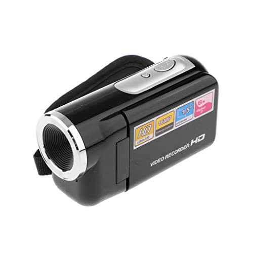 balikha Filmadora Portátil HD 8x Gravador de Câmera de Vídeo com Digital DVR - Preto
