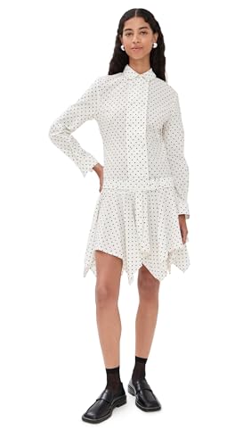 ROKH Women's Trench Shirts Midi Dress