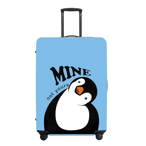Image of Cute Penguin inchMine inch Luggage Cover Set, Cartoon Animal Print Waterproof Suitcase Protector, Travel Accessories
