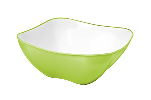 BUGATTI GLMU-02197 Insalatiera, Polipropilene, Verde, 20 x 20 x 8 cm