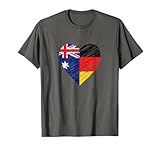 German Flag Australian Flag Heart