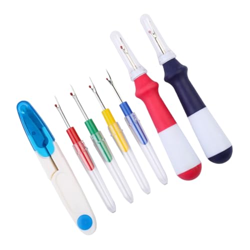 ARTIBETTER Ergonomic Handle Design Nonslip Seam Ripper 7pcs Embroidery Removal Tools Thread Cutter for Sewing Machine