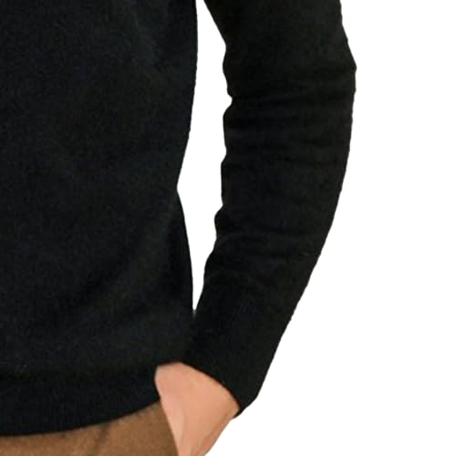JEShifangjiusu Men's Wool Blend V-Neck Sweater Lightweight Slim Fit Knit Pullover Comfortably Soft Breathable Sweaters4