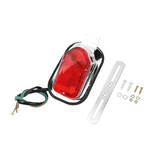 Moto LED feux arrière de freinage et support plaque immatriculation pour custom tourisme