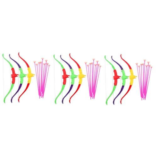 YARNOW Boys and Girls Archery Toys Set Boys and Girls Outdoor Activity Set Safe Fun Random Color