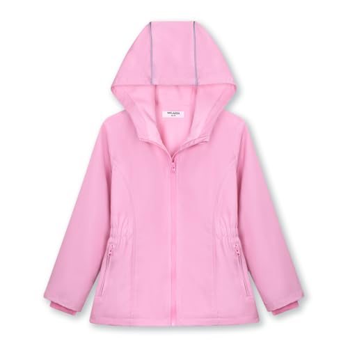 Image of WELAKEN Fleece lined Jackets with Water-Resistance Frabic for Kid's & Toddler II Girl's Rain Jacket & coats