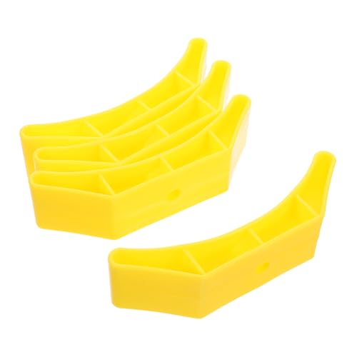 Happyyami 4Pcs Compact Dumbbell Storage Rack Hollow Rubber Weight Holder for Home Gym Portable Kettlebell Stand with Stable Support Efficient Space Saving Design for Fitness