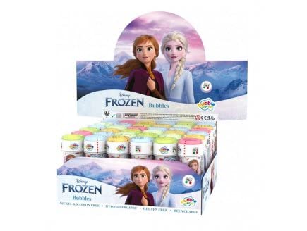 Pack De 12 Tubes à Bulles Frozen - 60ml - Dulcop - Fête D'Anniversaire Enfants