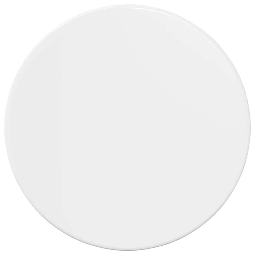 Plateau de table rond blanc pour une table basse moderne et lumineuse dans votre salon