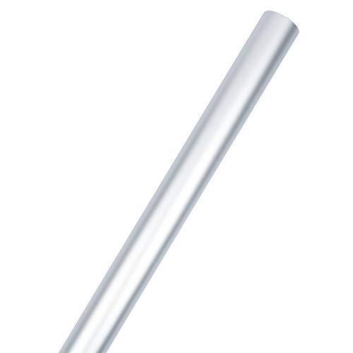 JAM PAPER Gift Wrap - Matte Wrapping Paper - 12.5 Sq Ft - Metallic Matte Silver - Roll Sold Individually