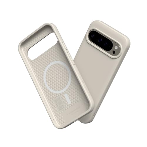 RHINOSHIELD SolidSuit Case Compatible with Magsafe for [Pixel 9 Pro XL] | Shock Absorbent Slim Design Protective Cover with Premium Matte Finish 3.5M / 11ft Drop Protection - Shell Beige