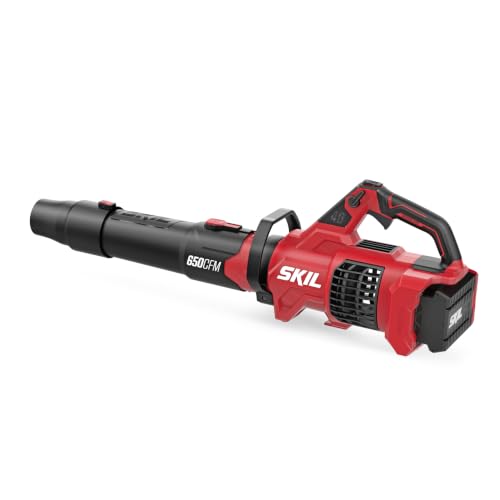 Image of SKIL PWR CORE 40 Brushless 40V 650 CFM Leaf Blower Kit, Includes 6.0Ah Battery and 150W Charger - BL0650C-15