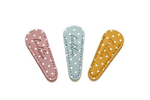 Beaditive Embroidery Scissors Sheath (3-Piece Set) Pastel | Red, Green, Yellow Polka Dot