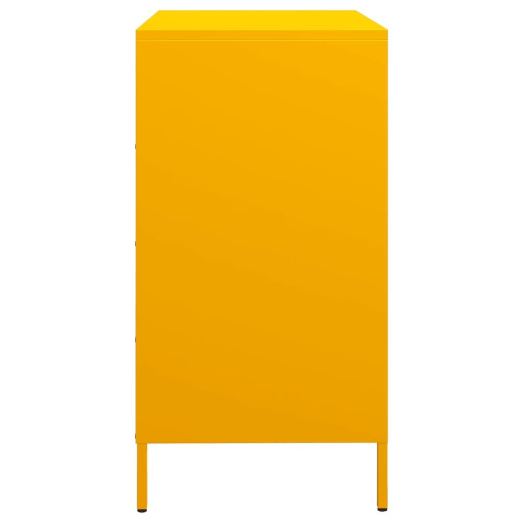 Générique Buffet Jaune Moutarde 68x39x73,5 cm Acier laminé à Froid,Buffets & bahuts,851289