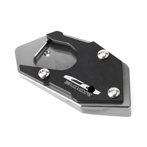 Béquille latérale moto CB300R stable sur herbe et bitume chaud