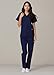 Adar Universal Scrubs for Women - Snap Front Scrub Top - 604 - Navy - M