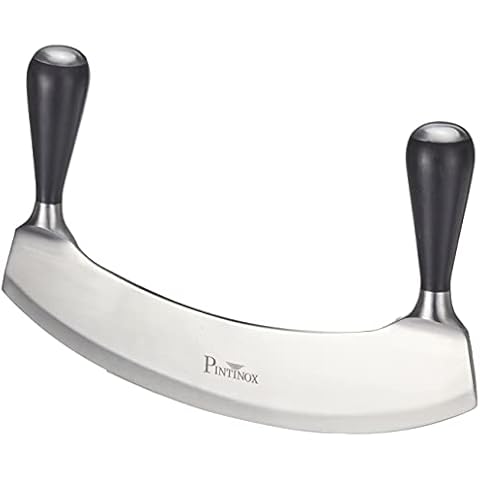 Profi - Wiegemesser einschneidig Serie "Professional" von Pinti Inox, 26 cm, Schwarz Cover