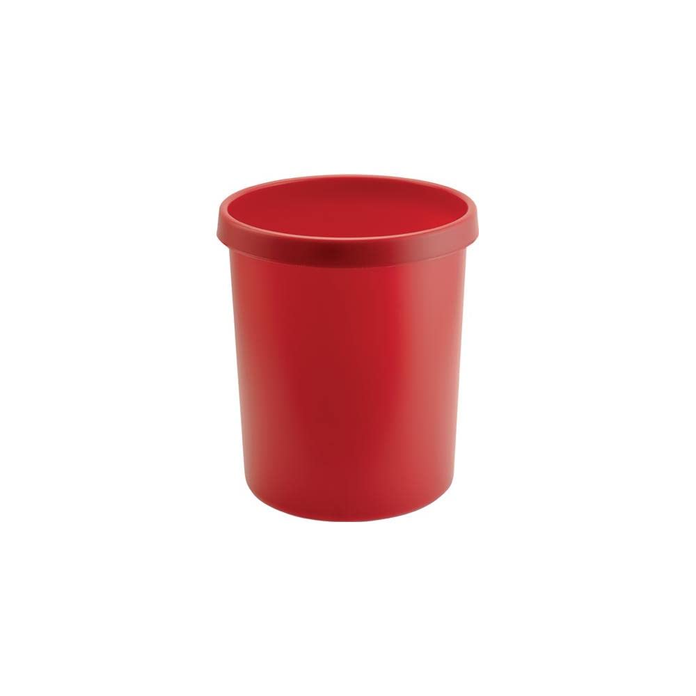 helit H6106125 Large Waste Paper Basket 30 l Red