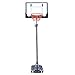 Przenośne tablice do koszykówki Zewnętrzny przenośny kosz do koszykówki Systerm dla dzieci, wolnostojący stojak do koszykówki 8,2 stopy na kółkach, regulowana wysokość 125-210 cm