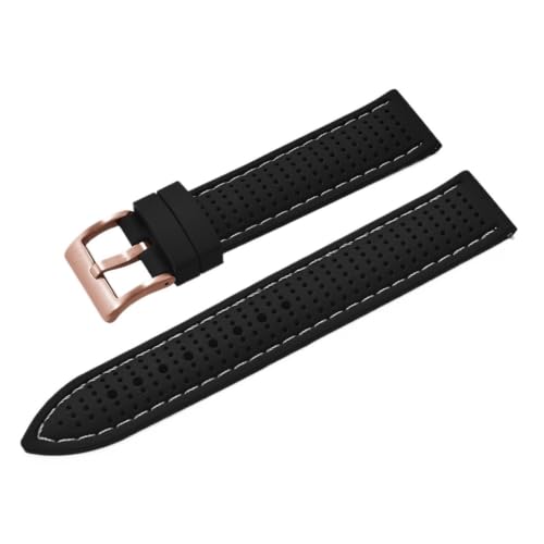 Bracelet montre silicone respirant 22mm pour le sport et vos sessions de plongée