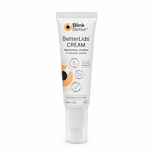 BlinkBetter BetterLids Restore Eyelid Cream – Barrier Support to Hydrate, Soothe & Moisturise Dry,...