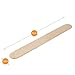 Amazy Palos polo de madera (200 piezas) - Palitos de madera natural...