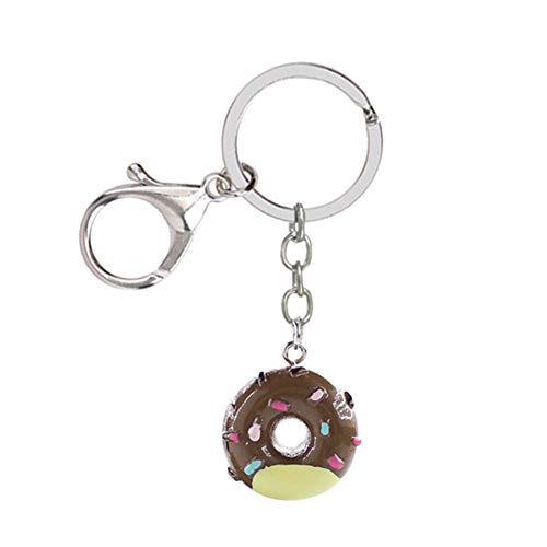 Preisvergleich Produktbild Skyeye Donut Form Schlüsselbund Keychain Rucksack Anhänger Mädchen Schlüsselanhänger Handy Auto Ornamente Zubehör Taschenanhänger Bronze