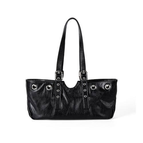 Sac à main à bandoulière grand volume convertible et clouté