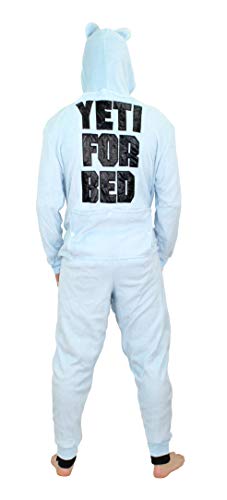 Secret Santa Mens Yeti Matching Family Union Suit Pajamas, XX-Large Blue2