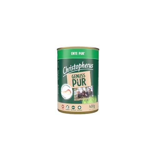 Christopherus PUR, Ente, Vollnahrung für Hunde, Nassfutter, 6 x 400 g