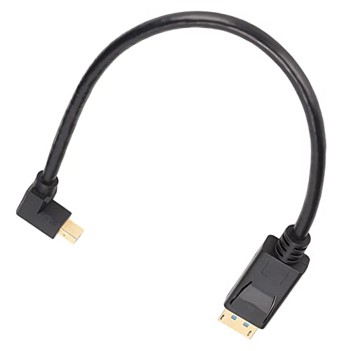ZDETGU Mini DisplayPort Al Adaptador 8K 60Hz 4K 144Hz Convertidor Bidireccional para Monitores y Televisores de Juegos Profesionales (Curva hacia arriba)