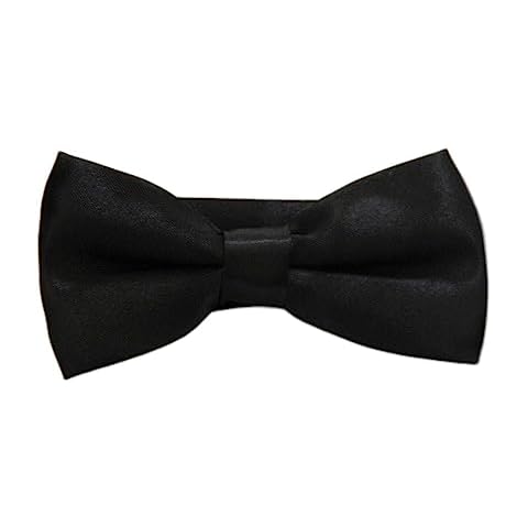 Soophen Solid Color Banded bowtie - Black Cover