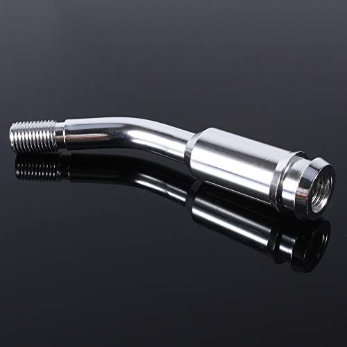 Dweekiy Gear Stick Extension, 5inch Gear Shifter Stick Lever Bend Extension Shift Knob Extender for T4 Silver