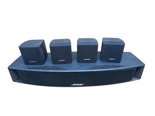 Image of 5.1 Surround Sound Speaker System, Bose Home Theater Setup with 4 Satellite Speakers and Center Speaker, Black