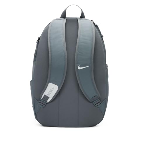 Image of NIKE Unisex Academy Team Sports backpack (pack of 1), Grey, 18.7 x 13 x 7.1 inches, Sport