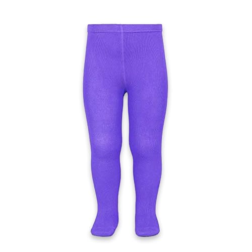 Image of Supersox Babies Combed Cotton Tights (Newborn, Purple)