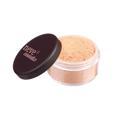 Neve Cosmetics fondotinta minerale in polvere High Coverage coprente, adatto a pelli da normali a grasse | "Medium Warm"