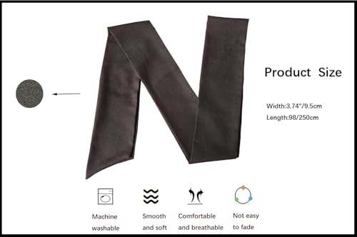 Women Chiffon Sash Corset Belt Waist Bow Tie belt 3.74" Wide for Bridal Wedding Special Occasion Dress2