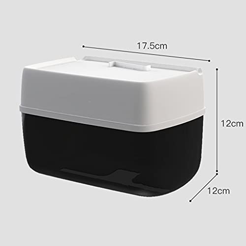 Soporte de papel higiénico estante de pared para optimizar espacio 4