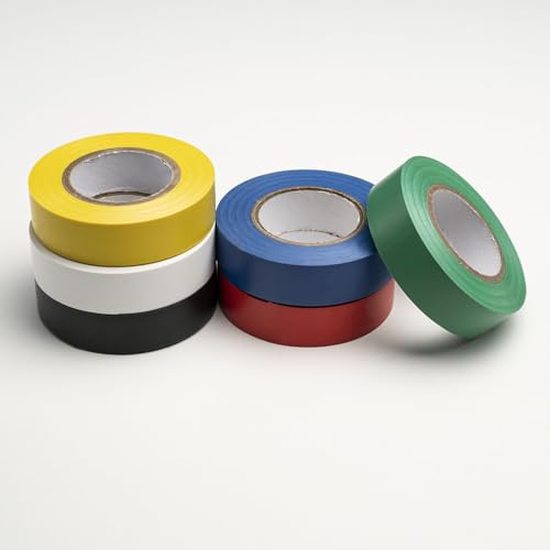 Image of Electrical Tape - 1 Roll Blue Electric Tape, 3 /4 Inch by 32 Feet, Professional Insulating PVC, Voltage Level 600V Dustproof, Adhesive for General Home Vehicle Auto Car Power Circuit Wiring